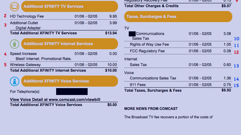 comcast tv guide for today