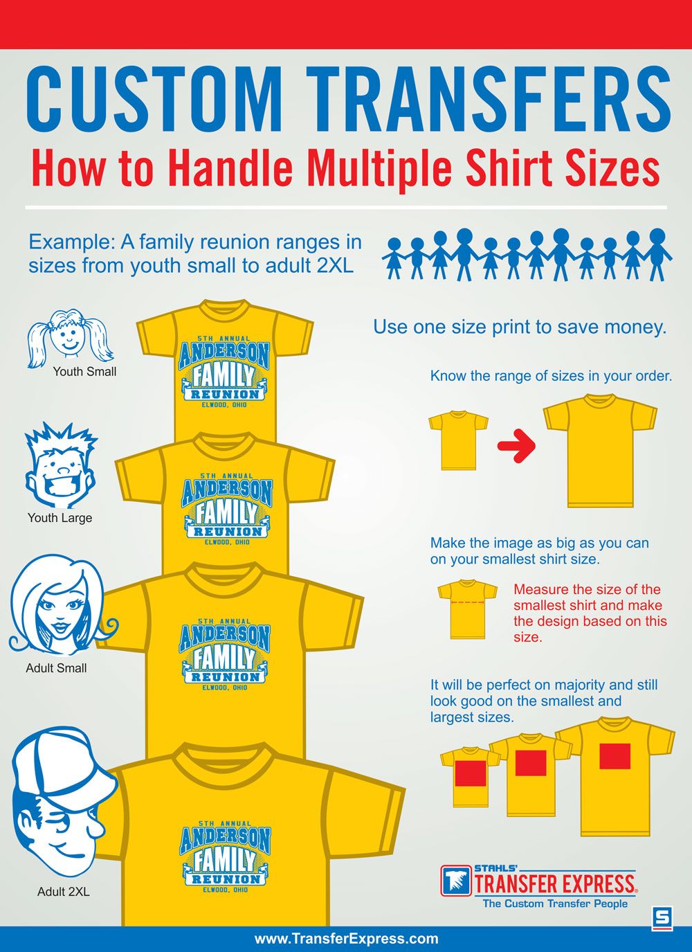 kids t shirt size guide