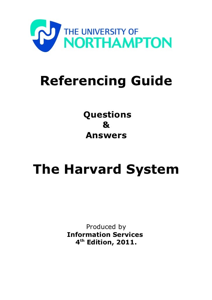 a guide to harvard referencing