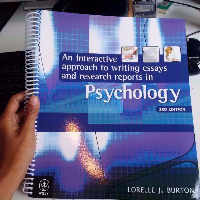 interactive guide to writing essays and research reports in psychology