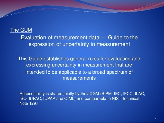 guide to the expression of uncertainty in measurement iso