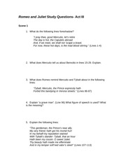 romeo and juliet study guide questions and answers act 2
